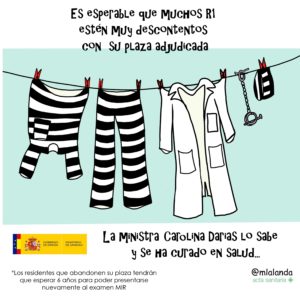 No son MIR, son rehenes de Sanidad #02.06.2021 - #Viñetología por @mlalanda #OsApoyamosMir #huelgaMIR -